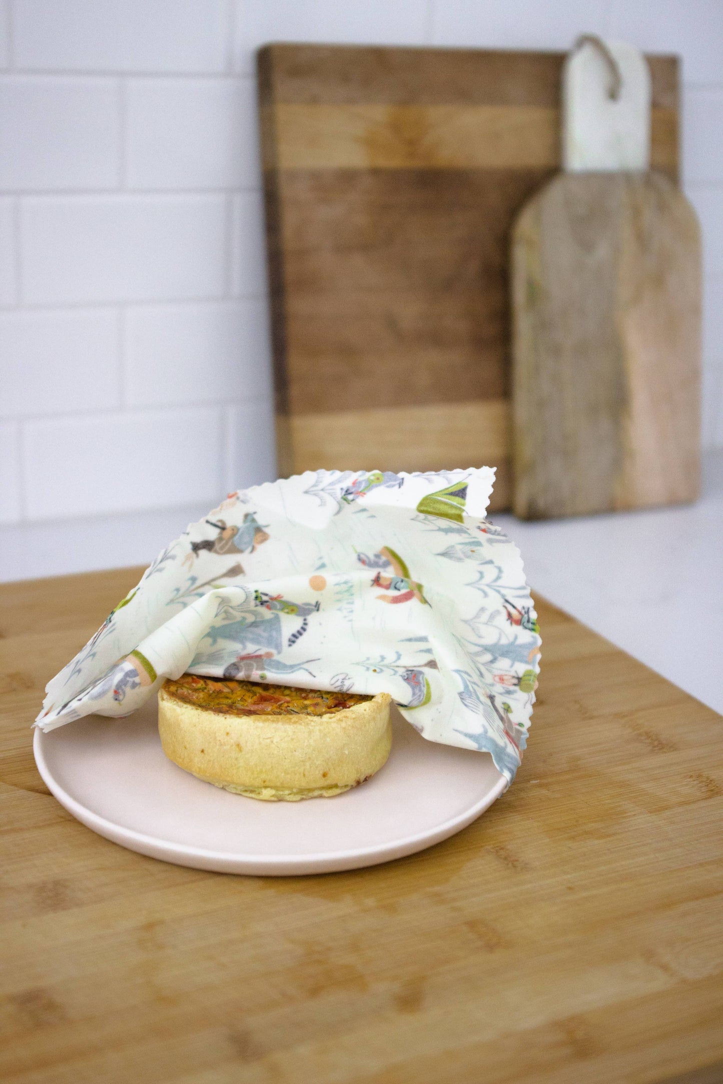 "NEW" BEESWAX WRAPS - SET OF THREE - FURRY FRIENDS