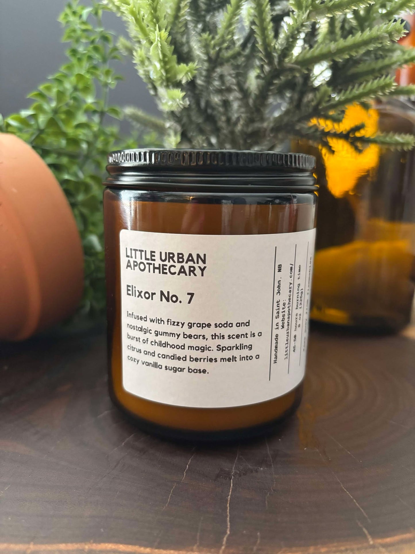 "NEW" SOY CANDLE - ELIXOR NO. 7 (WOODEN WICK)