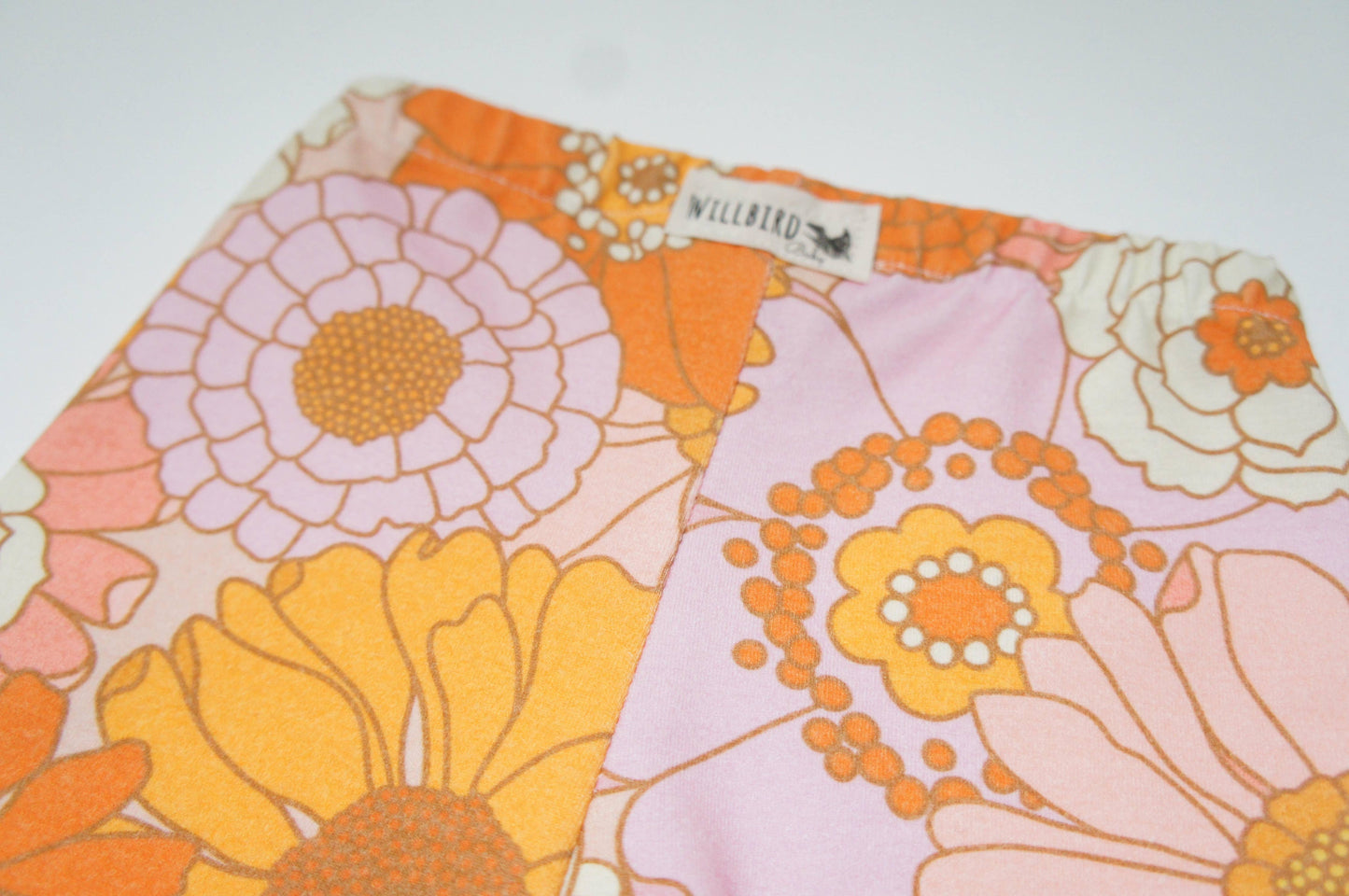 "NEW" LEGGINGS - BABY - FLOWER POWER (Handmade) 6-9 Months