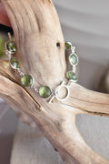 BRACELET - GREEN AMETHYST + Sterling Silver – Handcrafted Elegance