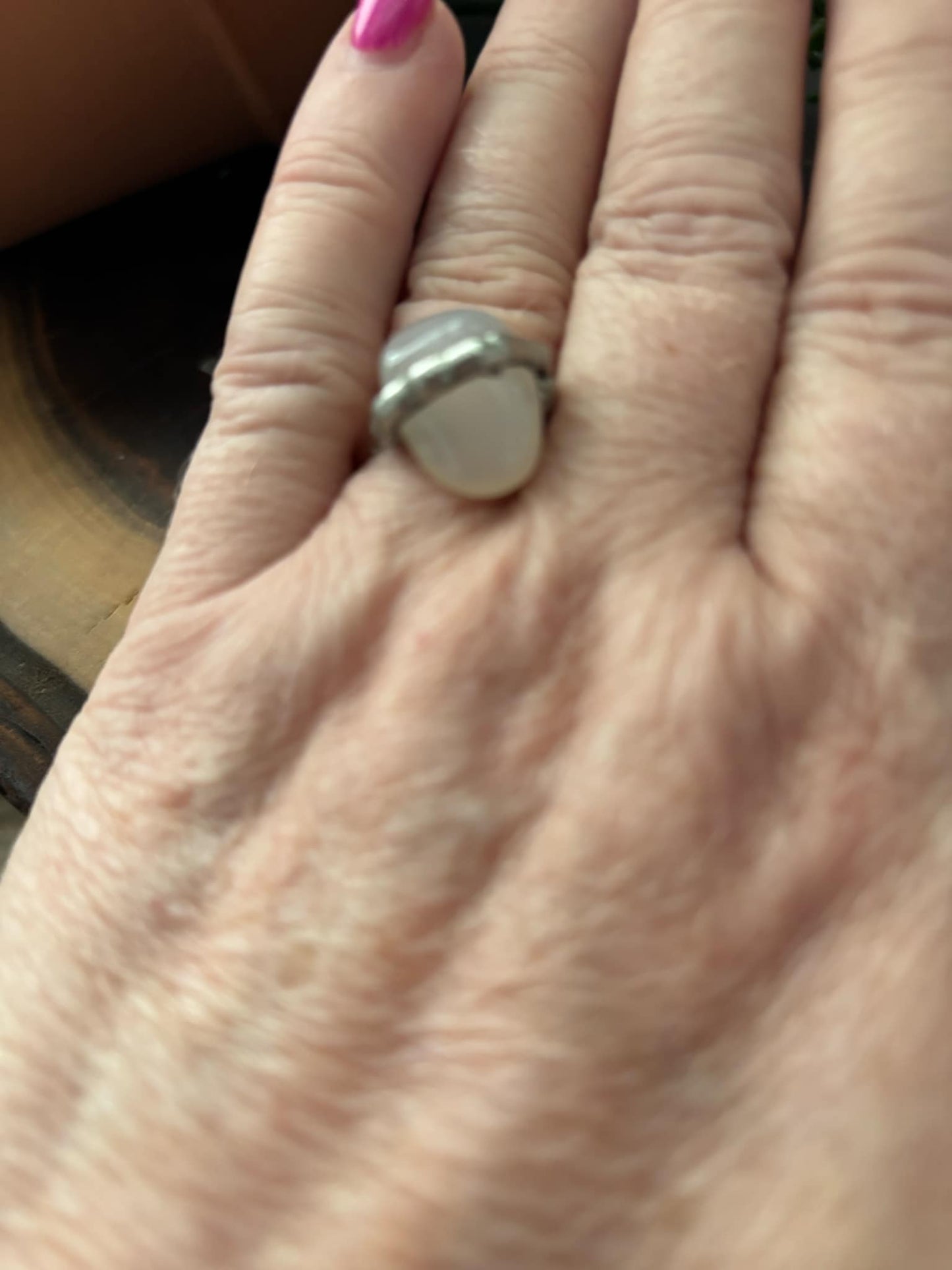 "NEW" Bay of Fundy Quartz & Copper Ring - Size 7