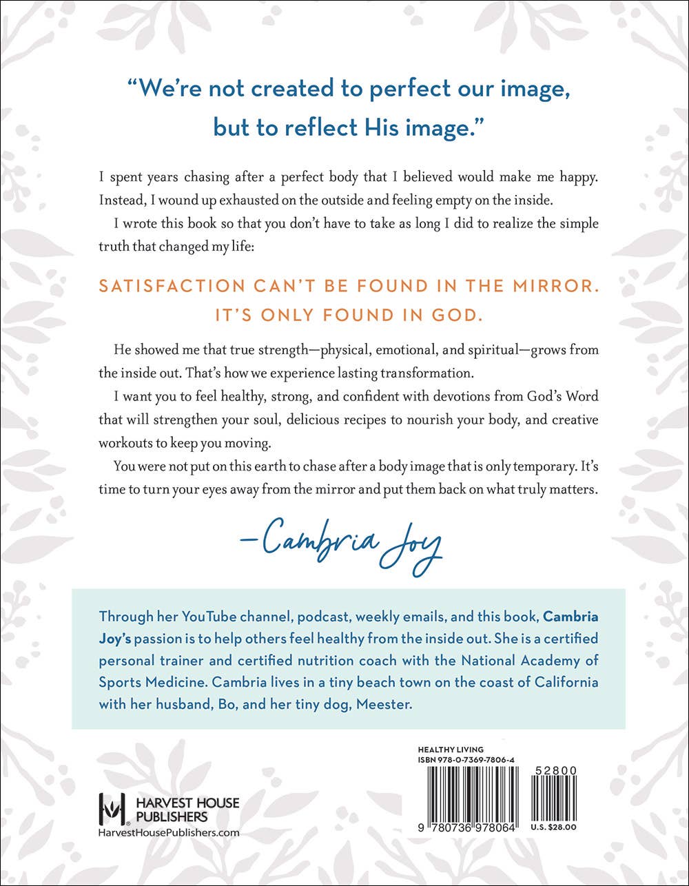 GROWING STRONG - Faith, Fitness & Wellnes Guide - Hardcover - Cambria Joy