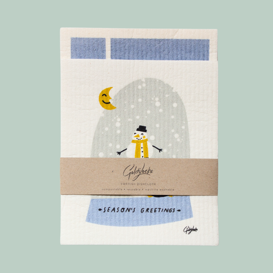 "NEW" SWEDISH DISH CLOTHS - SET OF 2 - SNOWMAN