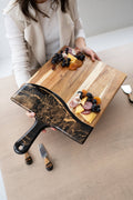 Black Ember Extra Large Acacia & Resin Charcuterie Board