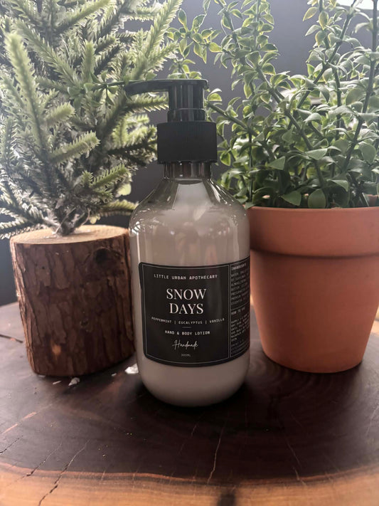 NEW - HAND & BODY LOTION - SNOW DAYS!  (HOLIDAY EDITION)