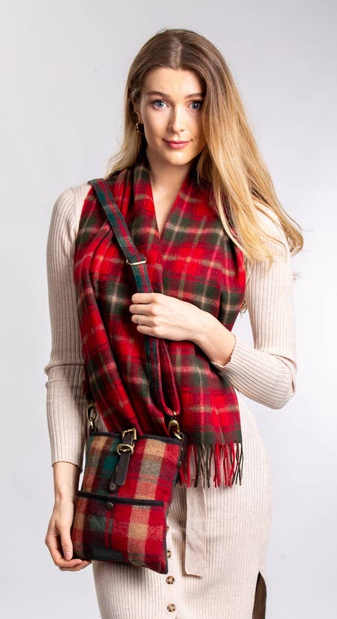 Canadian Dark Maple Lambswool Scarf