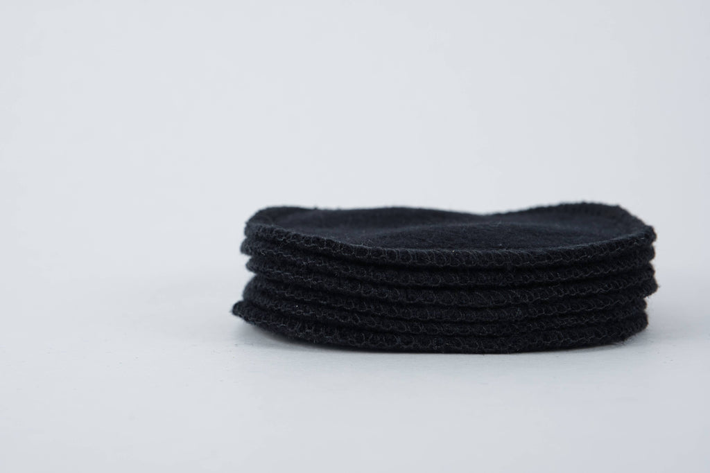 "NEW" FACIAL ROUNDS - Reusable Black Hemp  – Set of 6