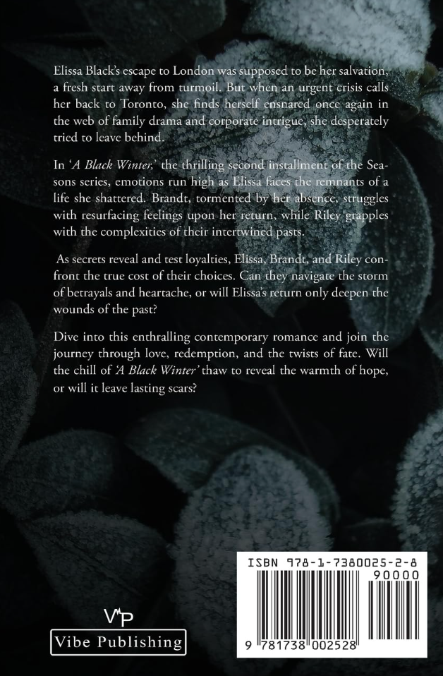 Paperback Novel - A Black Winter (Final Sale)
