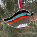 INFUSED GLASS - Whimsical Bird Sun Catcher (Handmade