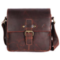 MESSENGER BAG - TIMELESS VINTAGE REAL LEATHER - Dark Brown