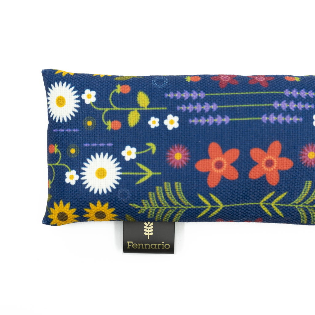 EYE PILLOW + LAVENDER BUDS + FLAX SEED - Infused With English Lavender Essential Oil