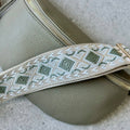 CROSSBODY BAG - SAGE + CREAM BAG STRAP