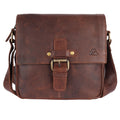 MESSENGER BAG - TIMELESS VINTAGE REAL LEATHER - Light Brown