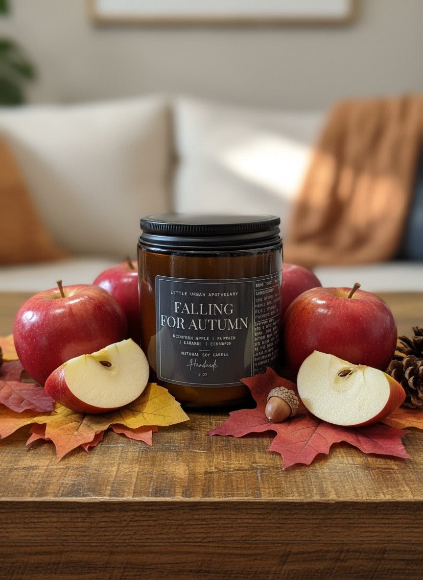 Falling for Autumn 8 oz Soy Candle | Apple, Pumpkin & Cinnamon