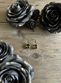 EARRINGS - Noir Elegance - Austrian Crystal