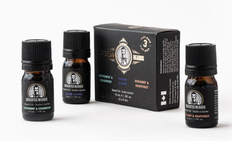 EDUCATED BEARDS - 3 PACK BEARD OIL