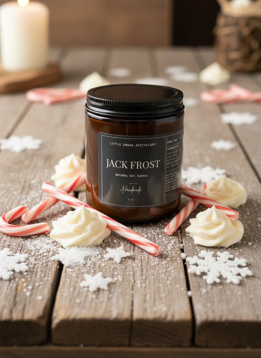 NEW - CANDLE - SOY - JACK FROST (WOODEN WICK)