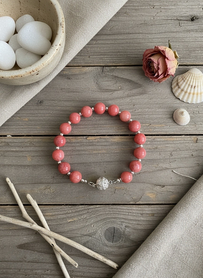 BRACELET - Rose Glow Dark Pink Quartz
