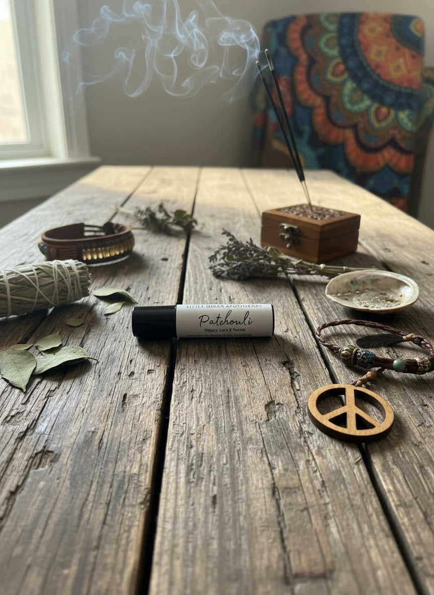 AROMATHERAPY ROLL-ON - PATCHOULI (Hippy, Love & Peace)