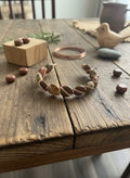 CUFF Bracelet - Red Creek Jasper Copper– Hand Wire Wrapped Gemstone