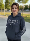 HOODIE - I'M NOT PERFECT - I'M LIMITED EDITION - NAVY - 2XL