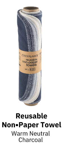 "NEW" REUSABLE NON-PAPER TOWELS - Set of 8