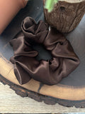 "NEW" SCRUNCHIE - SATIN - ESPRESSO