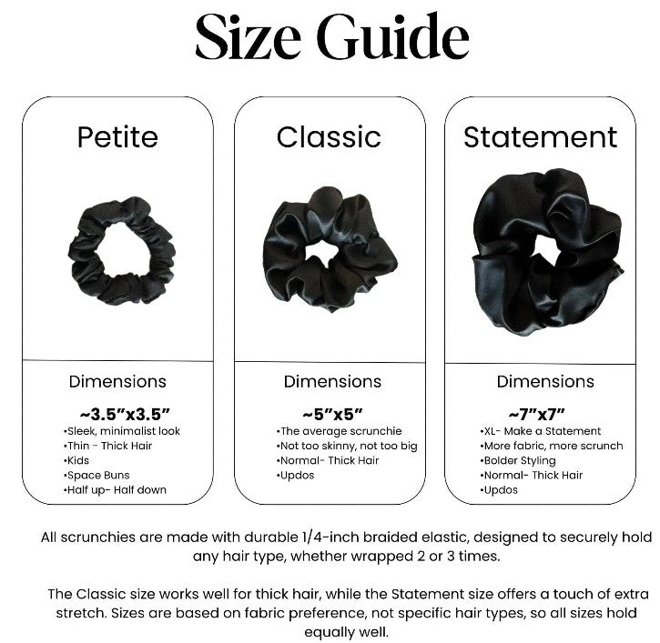 "NEW" SCRUNCHIE - SATIN - EGG PLANT