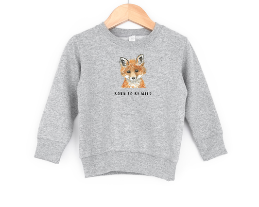 "NEW" TODDLER SWEATSHIRT - FOX - ORIGINAL ARTWORK - 4T (Toddler)