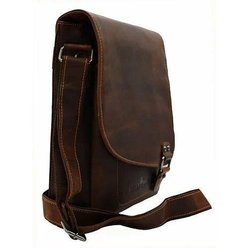 Leather Shoulder Satchel Bag – Vintage Full-Grain Leather