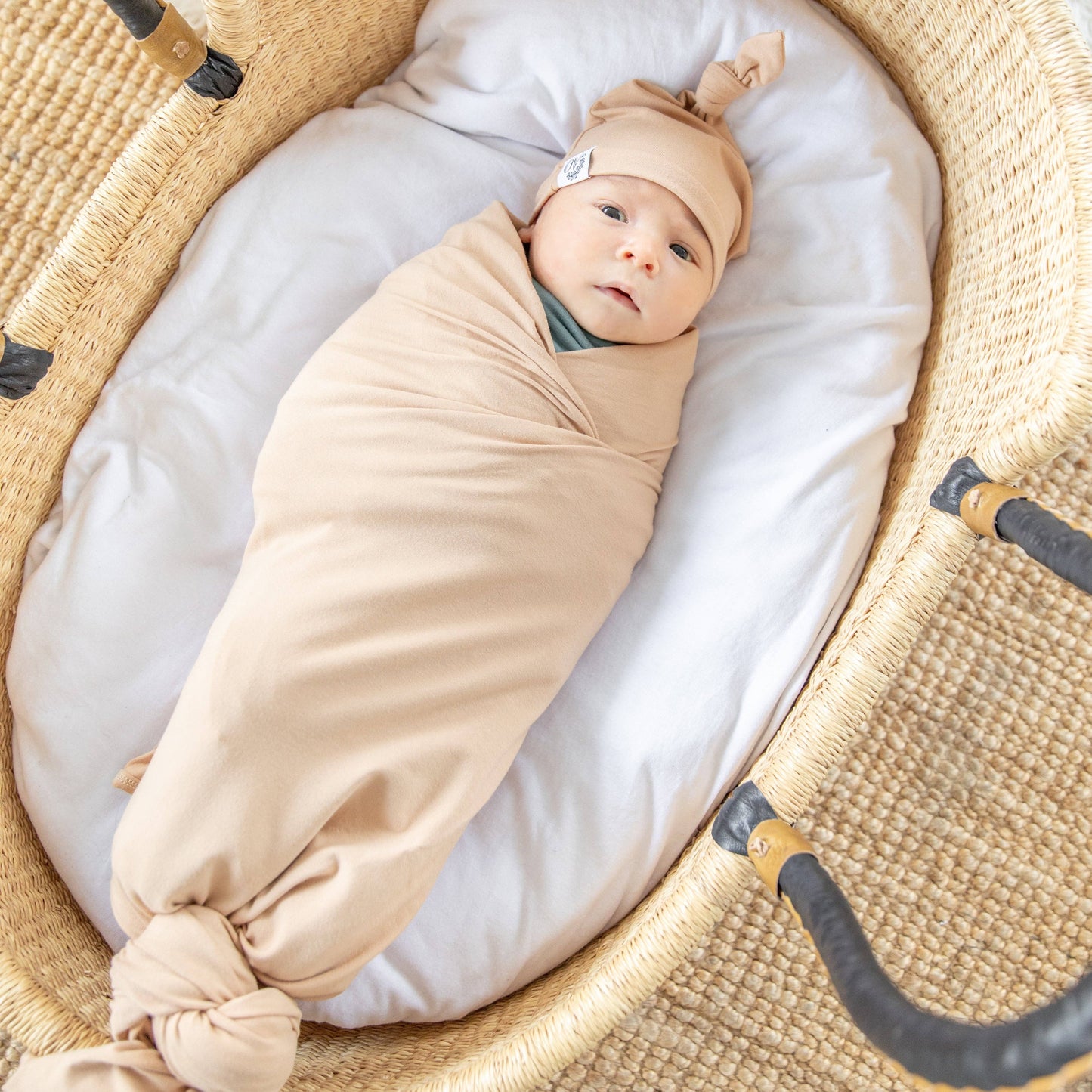 "NEW" BEANIE HAT - ICED COFFEE - NEWBORN