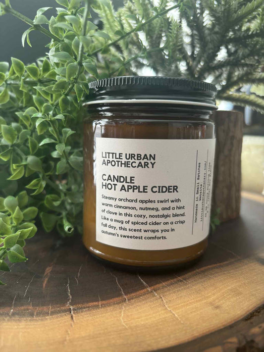 "NEW" CANDLE - SOY - HOT APPLE CIDER - WOODEN WICK