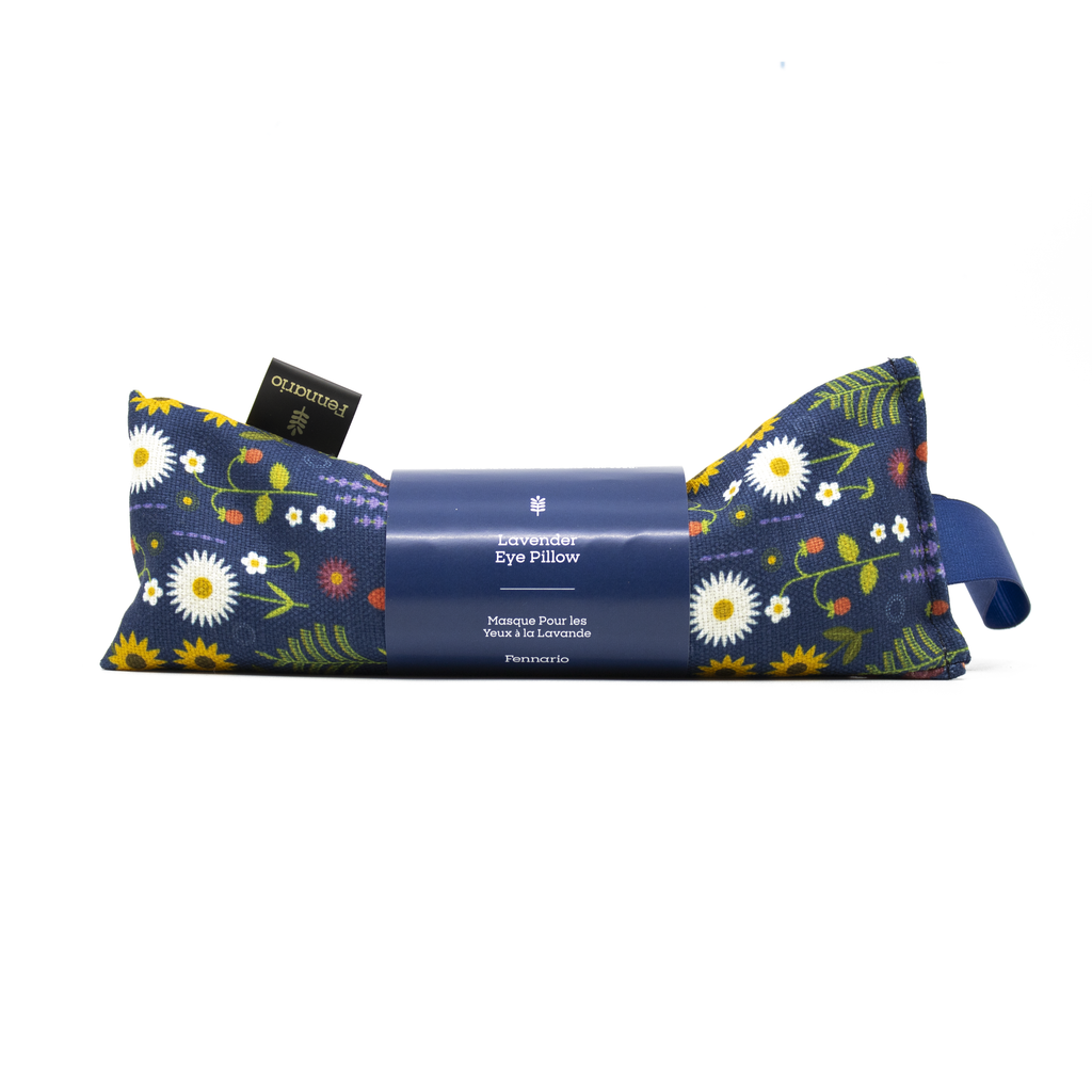 EYE PILLOW + LAVENDER BUDS + FLAX SEED - Infused With English Lavender Essential Oil