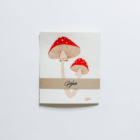 "NEW" - SWEDISH DISHCLOTH - MUSHROOMS