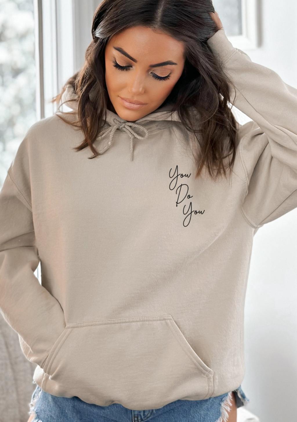 HOODIE - YOU DO YOU - BEIGE - MEDIUM