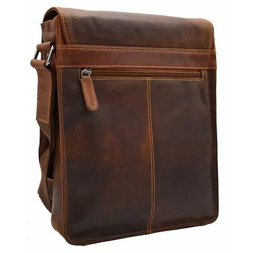 Leather Shoulder Satchel Bag – Vintage Full-Grain Leather