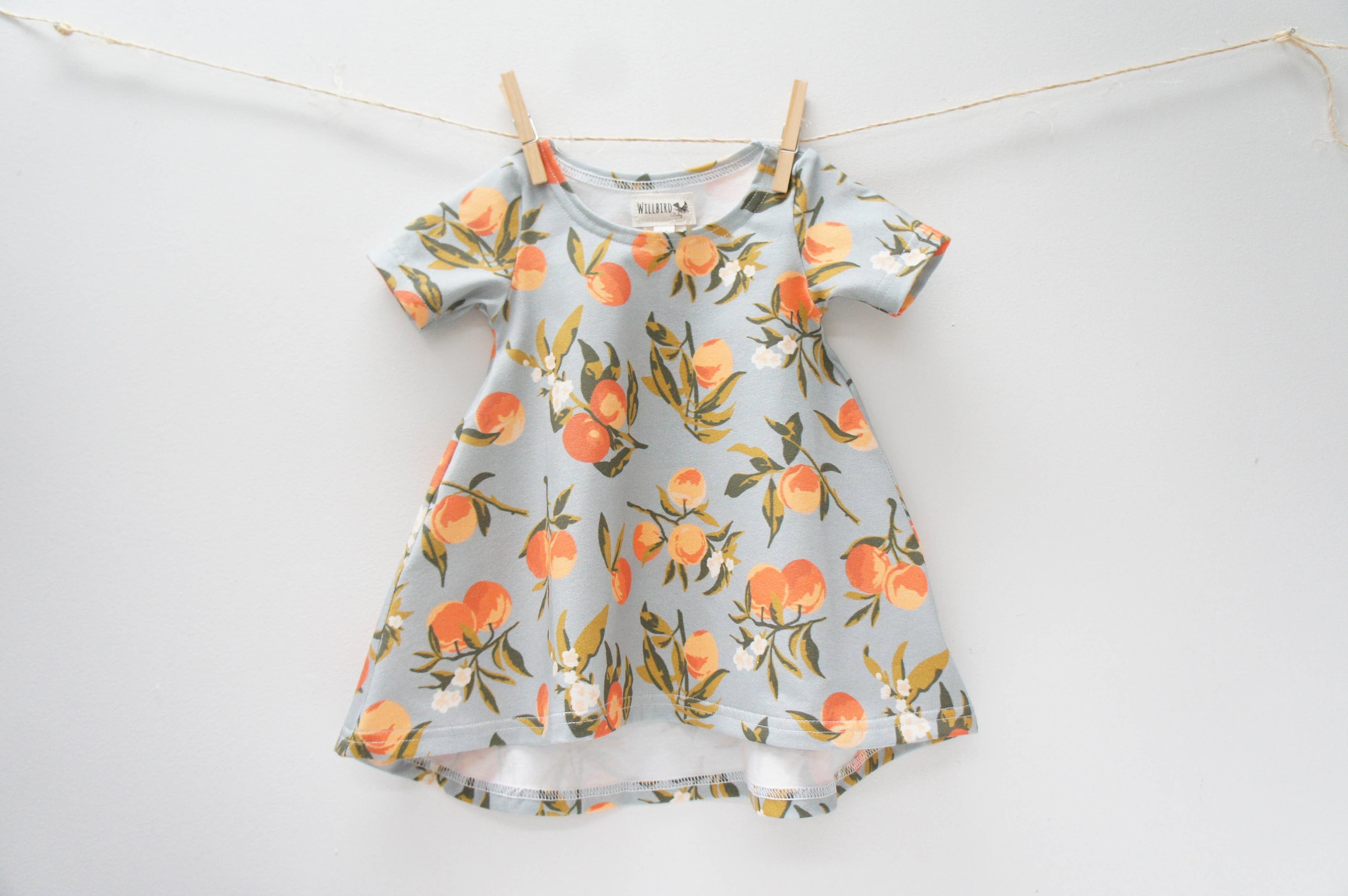 "NEW" DRESS | BABY | TODDLER VINTAGE PEACHES 6-9 months / Short Sleeve