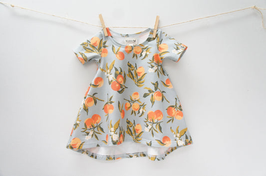 "NEW" DRESS | BABY | TODDLER VINTAGE PEACHES 9-12 months / Short Sleeve