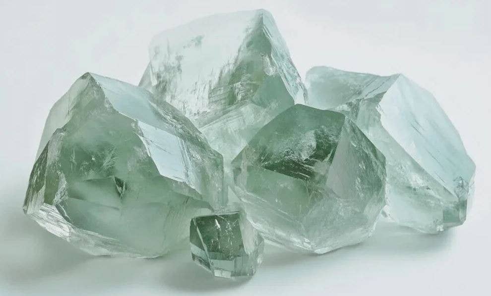 NECKLACE - Green Amethyst Leaf – Sterling Silver Nature-Inspired Elegance